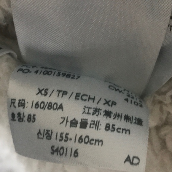 Levi’s Jeans Dark Wash Jacket Vest Fuzzy Sherpa XS - Picture 8 of 10